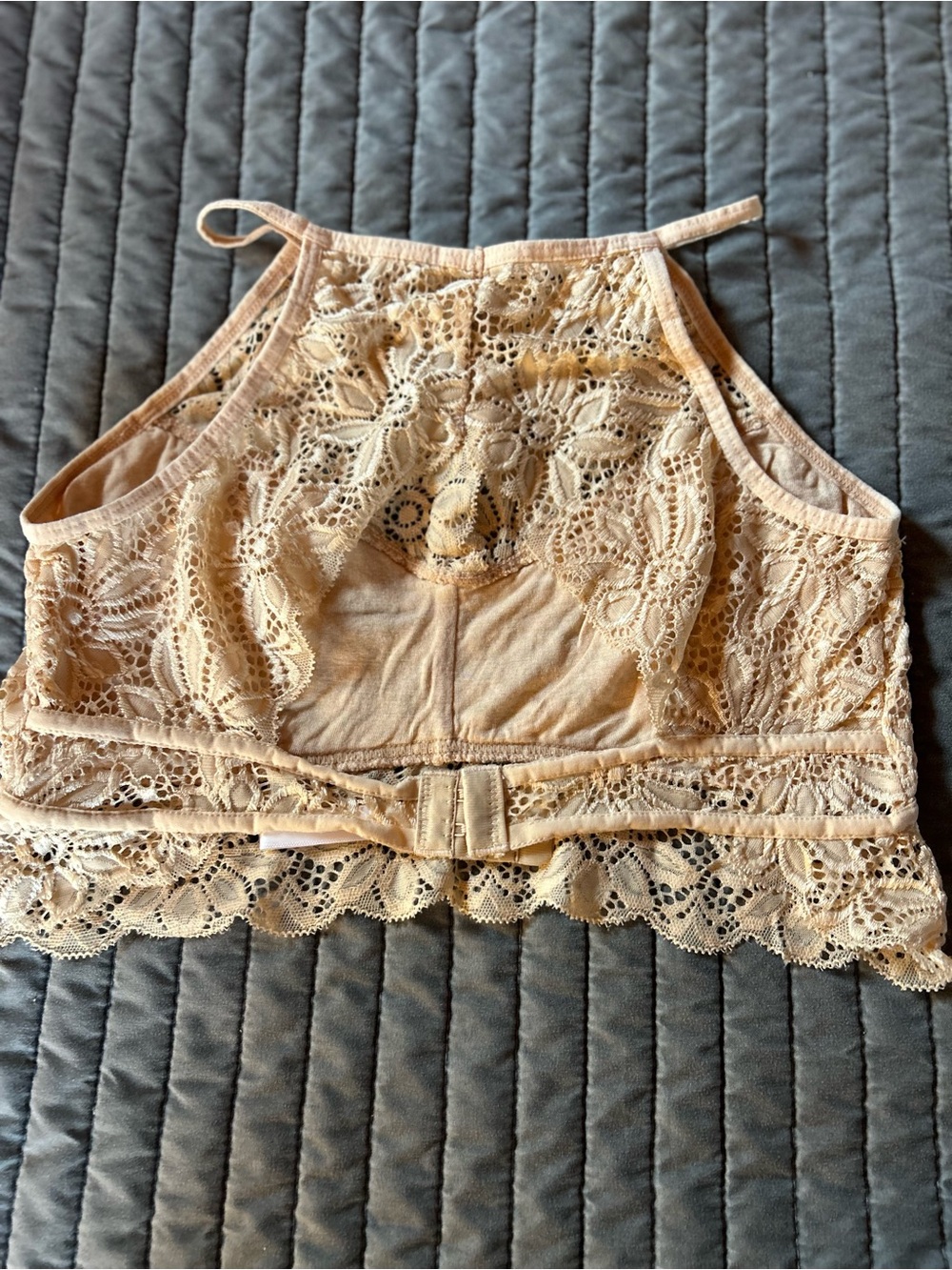 Zenana Outfitters Lace Bralette in Beige - Picture 3 of 6